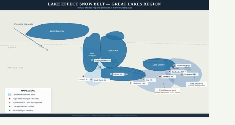 Lake Effect Snow – What It Is, How It Forms, And Where It Hits