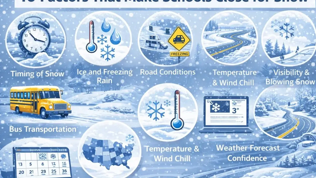 Top 10 Factors That Make Schools Close for Snow