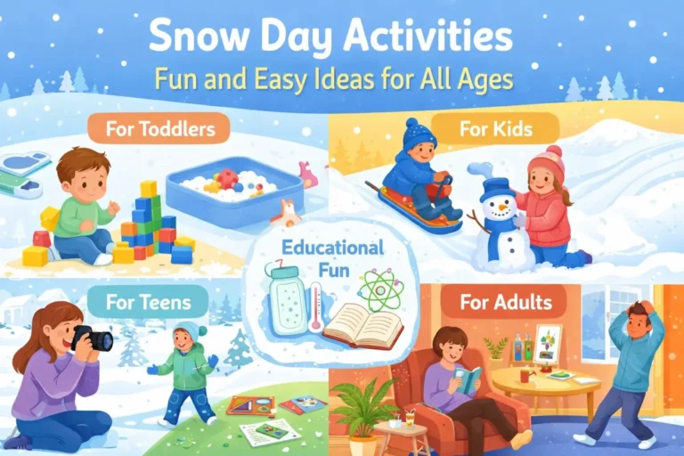 Snow Day Activities for Kids, Teens & Adults (Indoor & Outdoor)