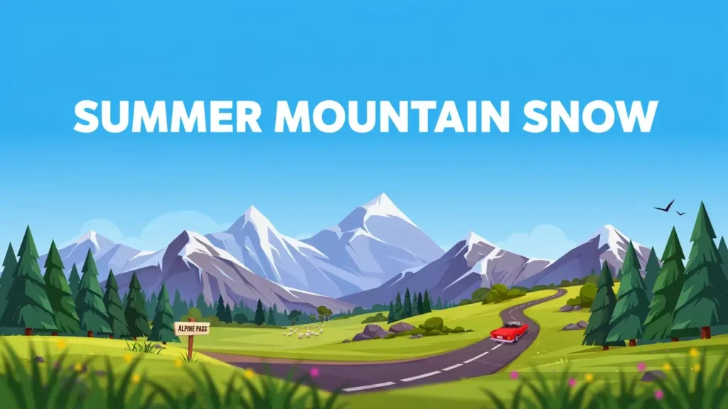 Snow in Montana: When It Falls, How Much & Where (2026) 6 Snow on a high Montana mountain pass road during summer